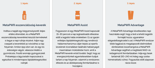Doterra MetaPWR rendszer